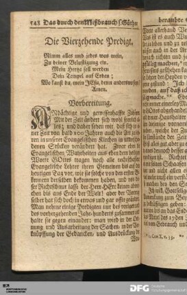 Die Vierzehende Predigt.