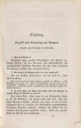 Katechismus der Heraldik : Grundzüge d. Wappenkunde. Mit 202 in d. Text gedruckten Abb.