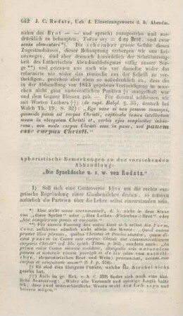 642-649 Aphoristische Bemerkungen zu der vorstehenden Abhandlung von Rodatz
