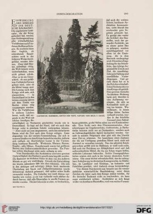 Einwirkung des Krieges auf die deutsche Baukunst