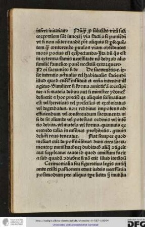 De sacramentis, capitulum ix.