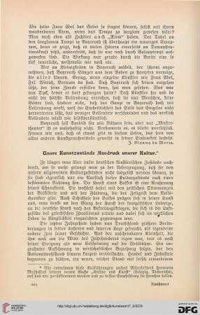 Unsre Kunstzustände Ausdruck unsrer Kultur