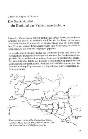 Die Stecknitzfahrt : - ein Denkmal der Verkehrsgeschichte -