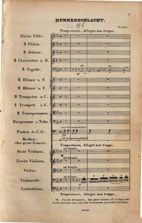 Symphonische Dichtungen für großes Orchester, 11. . - -. Die Hunnenschlacht (nach Kaulbach)