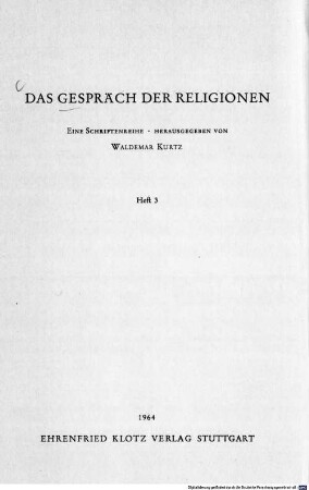 Der Ursprung des Christentums : das Auferstehungsproblem im Licht östlicher Erfahrung