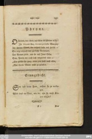 Sinngedicht.