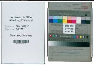Entnazifizierung Christian Dahmen , geb. 07.02.1897 (Prokurist)