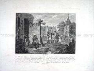 Friedrich II. nach der Niederlage in der Schlacht bei Kolin am 18. Juni 1757