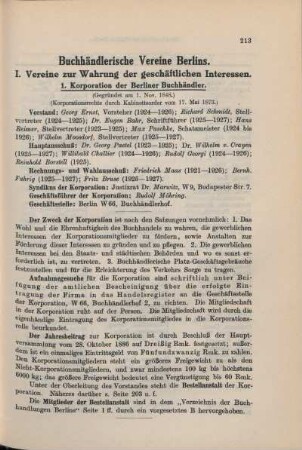 Buchhändlerische Vereine Berlins