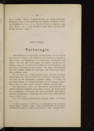 Drittes Kapitel. Pathologie.
