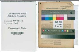 Entnazifizierung Alwin Fissenewert , geb. 02.05.1903 (Sparkassendirektor)