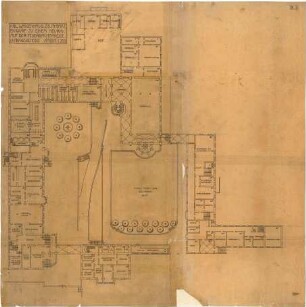 Fischer, Theodor; Stuttgart; Waisenhaus - Grundriss UG