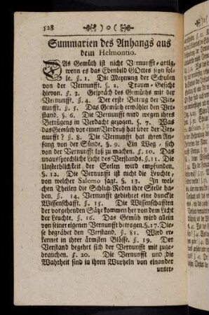 528-540, Das Gemüth ist nicht Vernunft-artig...