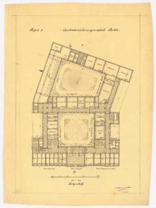 Landesversicherungsanstalt, Berlin Projekt 1: Grundriss EG 1:200
