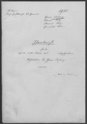 Aistaig: Pfarrbericht 1930