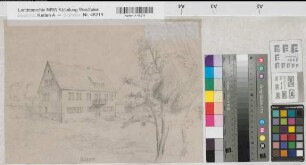 Arnsberg, Regierungshauptgebäude, Dienstvilla, Profilansicht, Entwurfsplan