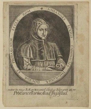 Bildnis des Iohannes Eckius