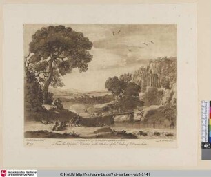 [Landschaft mit Hirtenpaar]