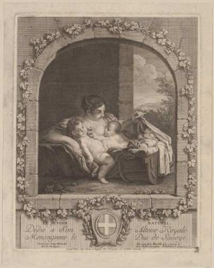 Le devoir naturel (Mutter mit drei Kindern)