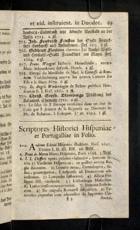 69-73, Scriptores Historici Hispaniae et Portugalliae.