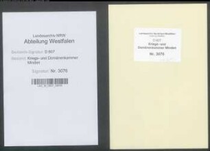Kommissionsakten des Syndikus der Grafschaft Ravensberg Consbruch: Teilung der Oldendorfer Mark (Amt Limberg, Vogtei Oldendorf)