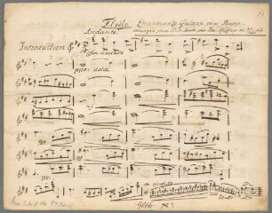 Erinnerungs-Galopp, arrangiert, Flöte, op. 10 - BSB Mus.Schott.Ha 9436-2