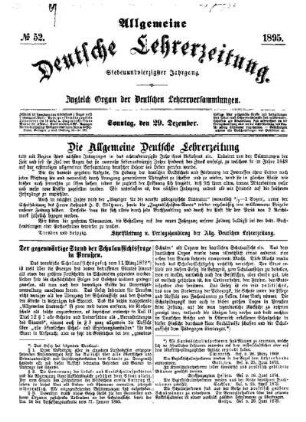 Die Allgemeine Deutsche Lehrerzeitung