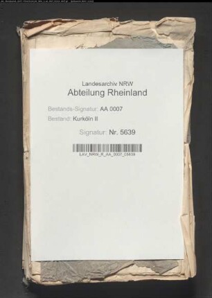 Angelegenheiten des Kurrheinischen Kreises