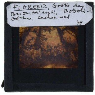 Florenz, Boboli-Garten,Florenz, Boboli-Garten, Buontalenti-Grotte : Deckenmalerei