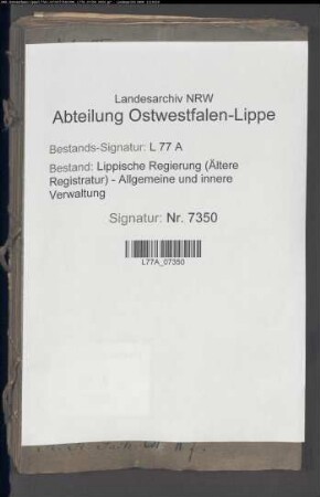 Magazinlieferungen aus dem Amt Detmold, Vogtei Detmold und Falkenberg, Bd. 3