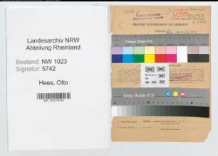 Entnazifizierung Otto Hees , geb. 11.05.1906 (Lademeister)