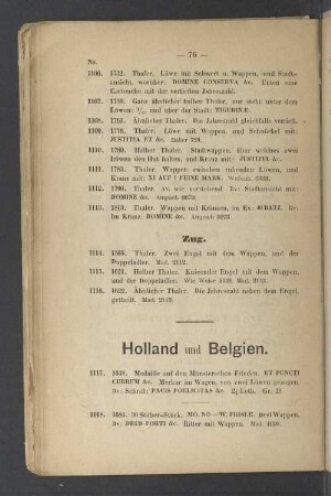 Holland und Belgien