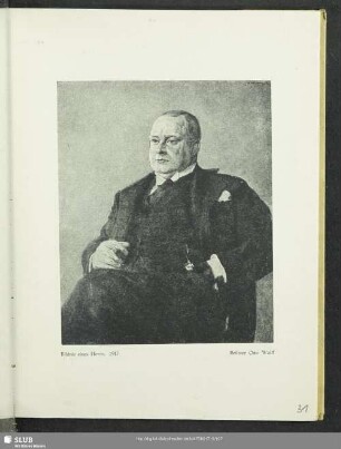 Bildnis enes Herrn. 1917
