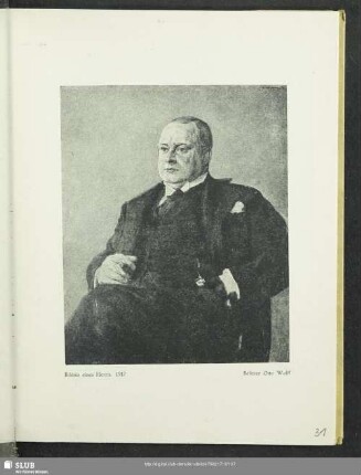 Bildnis enes Herrn. 1917
