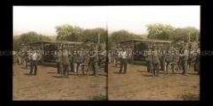 Soldaten an Proviantzelten, Nantillois