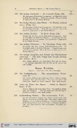 Alte niederländische Meister. XVI.-XVIII. Jahrhundert. Old Dutch Masters. XVIth-XVIIIth Century (Nr. 236-388)