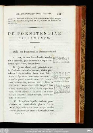 De Poenitentiae Sacramento.