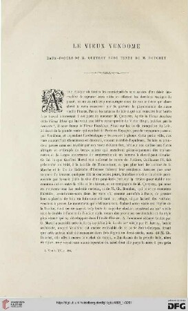 24: Le Vieux Vendome : eaux-fortes de M. Queyroy avec texte de M. Bouchet