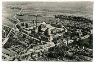 Lützschena b. Leipzig, Orig.-Fliegeraufnahme