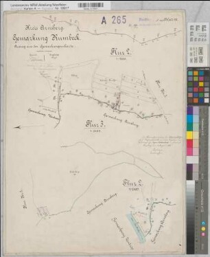 Arnsberg (Arnsberg), Separation Arnsberg, Bl.26 Urkarte I Gem. Rumbeck, Flur 2 u.3