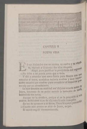 Capítulo V - Nueva vida