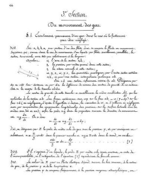3e. Section. Du mouvement des gaz.