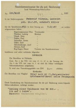 Federolf, Wilhelm