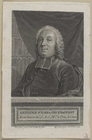 Bildnis des Antoine François Prevost