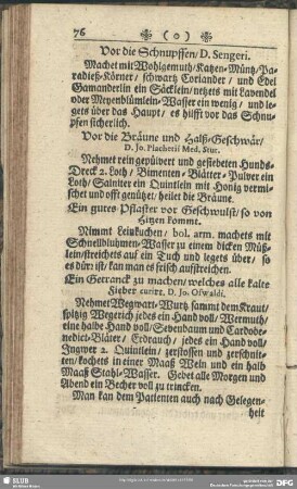 Ein Getranck zu machen, welches alle kalte Fieber curirt