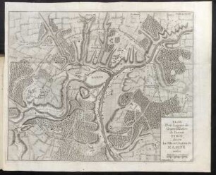 Planche 49. Page 336. Plan Des Lignes de Circonvallation de l´ármée Duroy devant La Ville et Chateau de Namur en 1692.