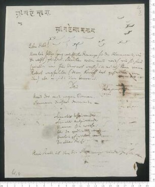 Brief von Heinrich Julius Klaproth an Adelbert von Chamisso