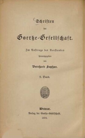 Schillers Demetrius : nach den Handschriften des Goethe- und Schiller-Archivs