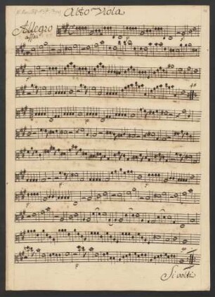 Sinfonia A-Dur (2 Stimmen)