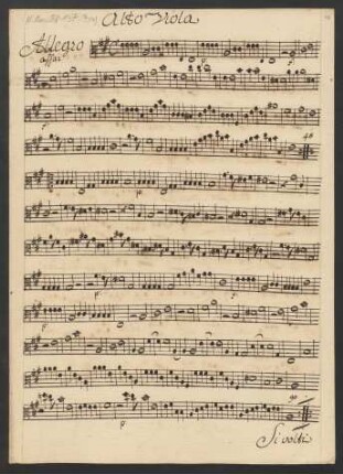 Sinfonia A-Dur (2 Stimmen)